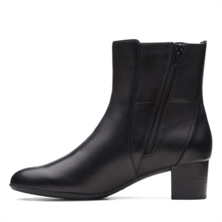 Linnae Up Cuero Negro Clarks Cuero Negro
