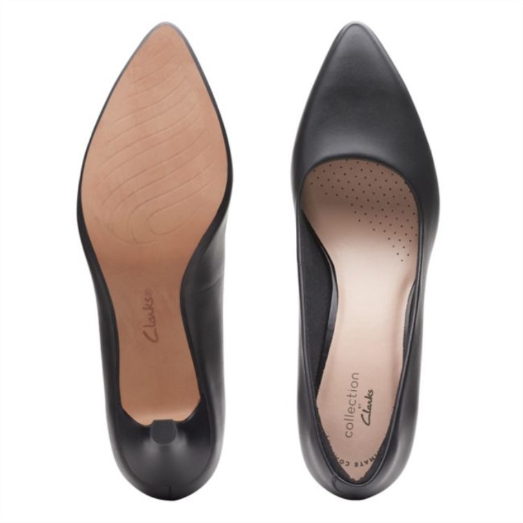 Linvale Jerica Cuero Negro Clarks Cuero Negro