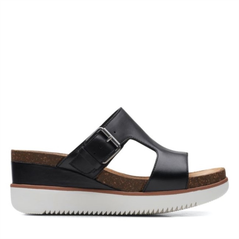 Lizby Facilidad Cuero Negro Clarks Cuero Negro