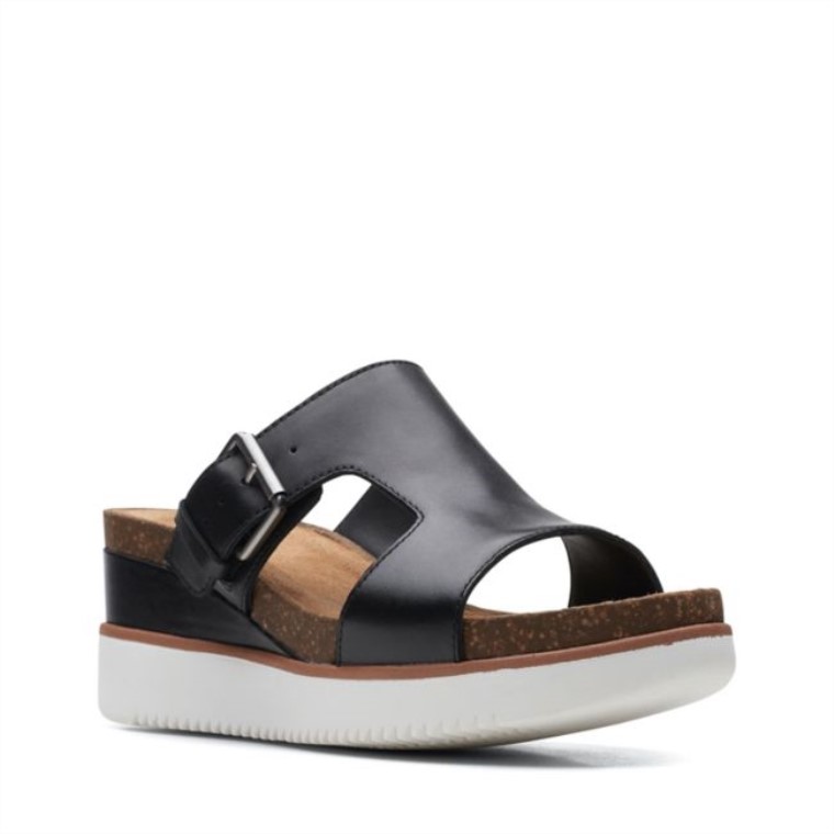 Lizby Facilidad Cuero Negro Clarks Cuero Negro