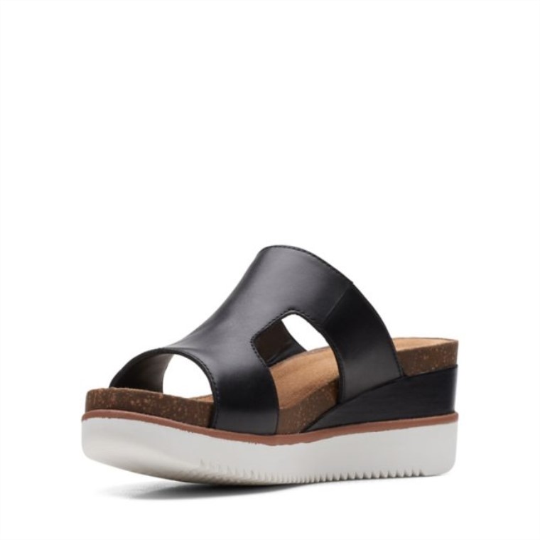 Lizby Facilidad Cuero Negro Clarks Cuero Negro