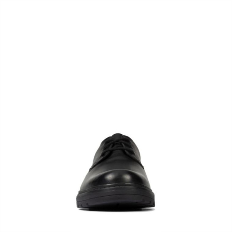 Loxham Derby Juvenil Cuero Negro Clarks Cuero Negro
