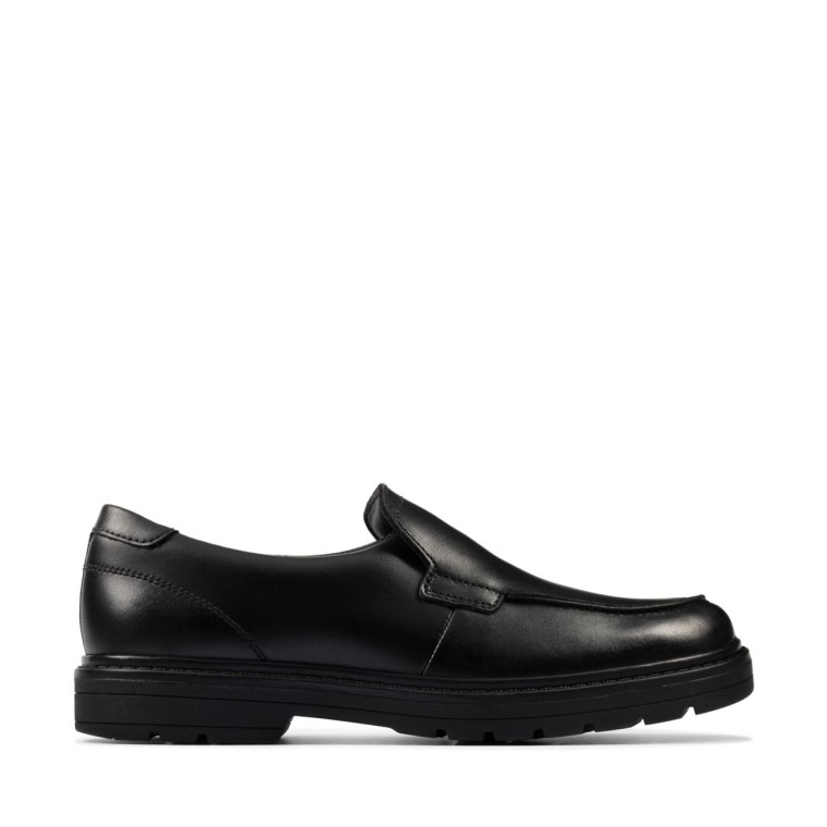 Loxham Grove Juvenil Cuero Negro Cuero Negro Clarks