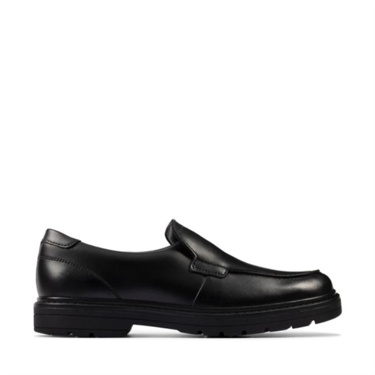 Loxham Grove Juvenil Cuero Negro Cuero Negro Clarks