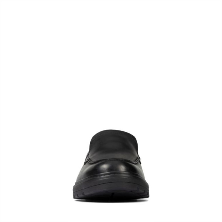 Loxham Grove Juvenil Cuero Negro Cuero Negro Clarks