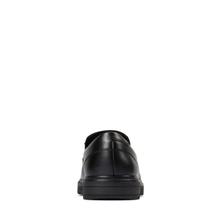 Loxham Grove Juvenil Cuero Negro Cuero Negro Clarks