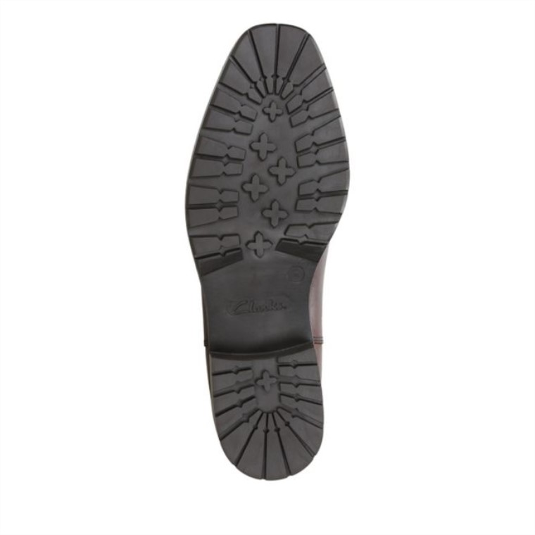 Lydia Top Cuero Marrón Británico Clarks Cuero Marrón Británico