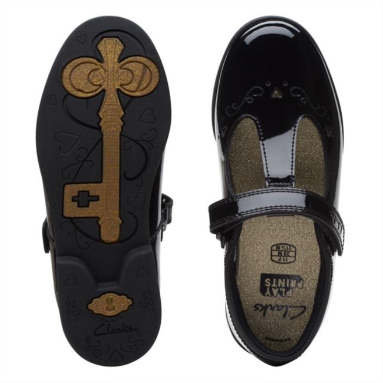 Paso Mágico Lo Niño Charol Negro Clarks Charol Negro