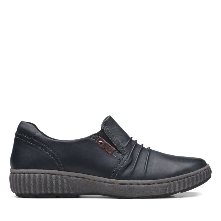 Magnolia Faye Cuero Negro Clarks Cuero Negro