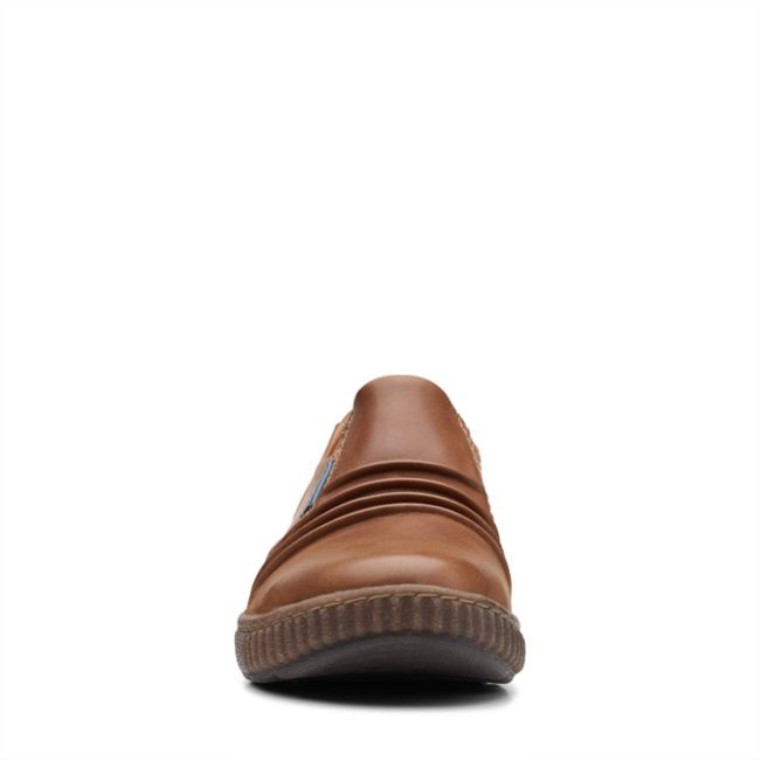 Magnolia Faye Cuero Marrón Oscuro Clarks Cuero Marrón Oscuro