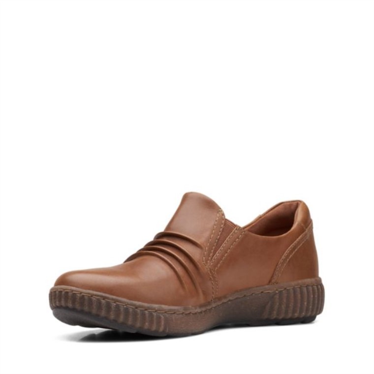 Magnolia Faye Cuero Marrón Oscuro Clarks Cuero Marrón Oscuro