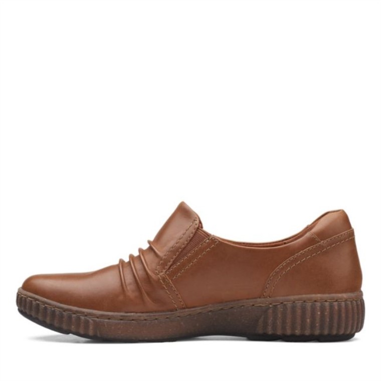 Magnolia Faye Cuero Marrón Oscuro Clarks Cuero Marrón Oscuro
