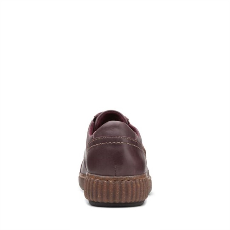 Cremallera Magnolia Cuero Burdeos Cuero Burdeos Clarks
