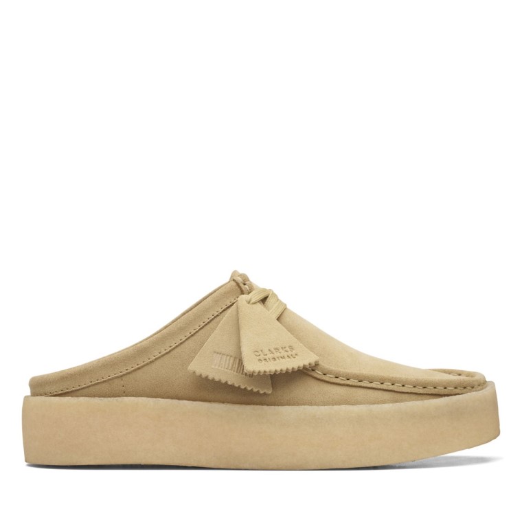 Copa Wallabee Con Forro De Ante De Arce Cálido Clarks Con Forro De Ante De Arce Cálido