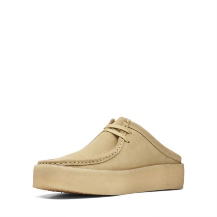 Copa Wallabee Con Forro De Ante De Arce Cálido Clarks Con Forro De Ante De Arce Cálido