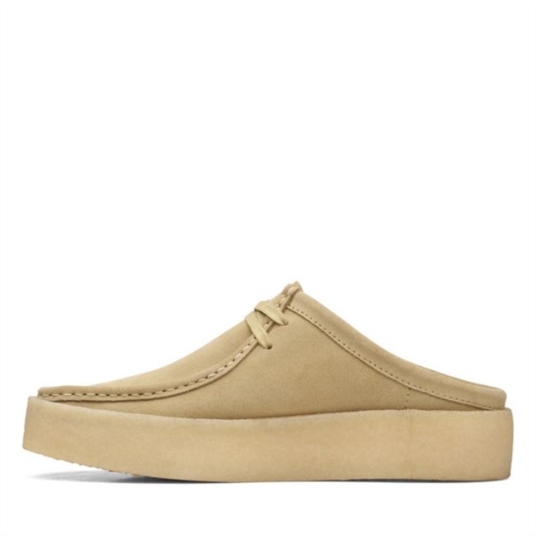 Copa Wallabee Con Forro De Ante De Arce Cálido Clarks Con Forro De Ante De Arce Cálido