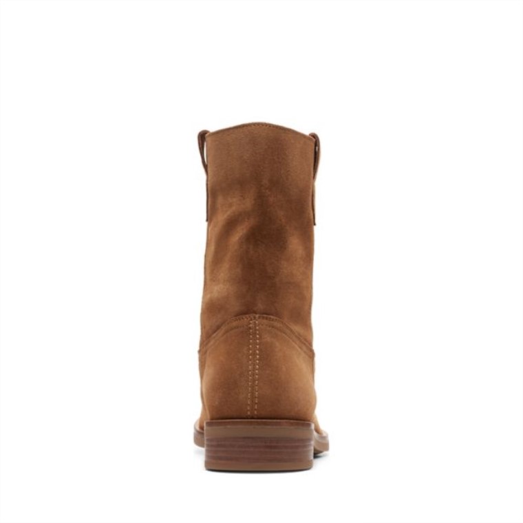 Memi Mid Tan Suede Clarks Tan Suede