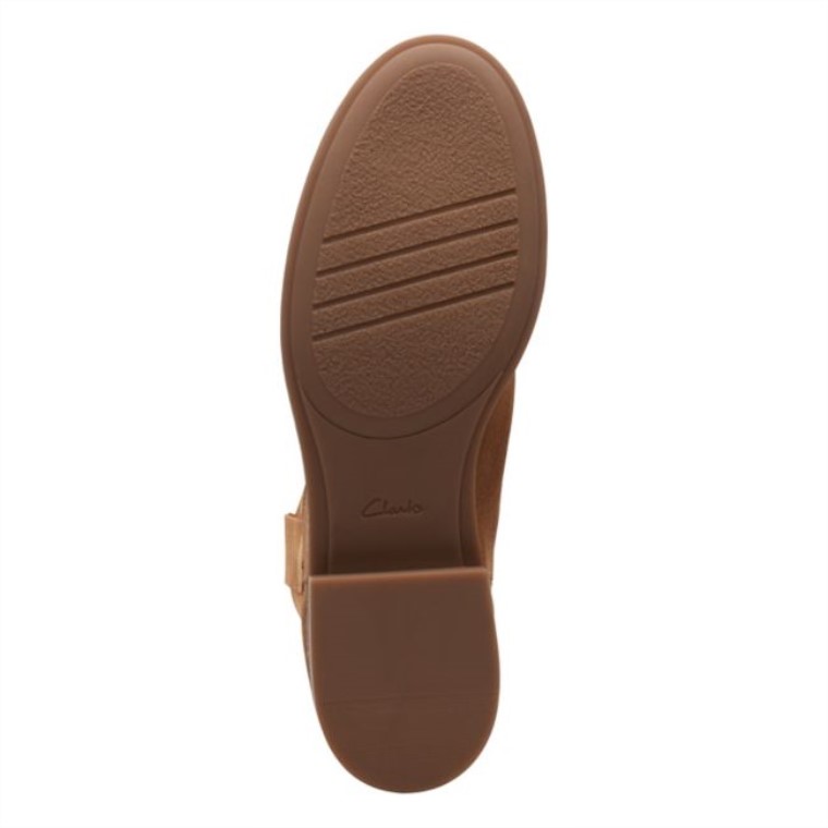 Memi Mid Tan Suede Clarks Tan Suede