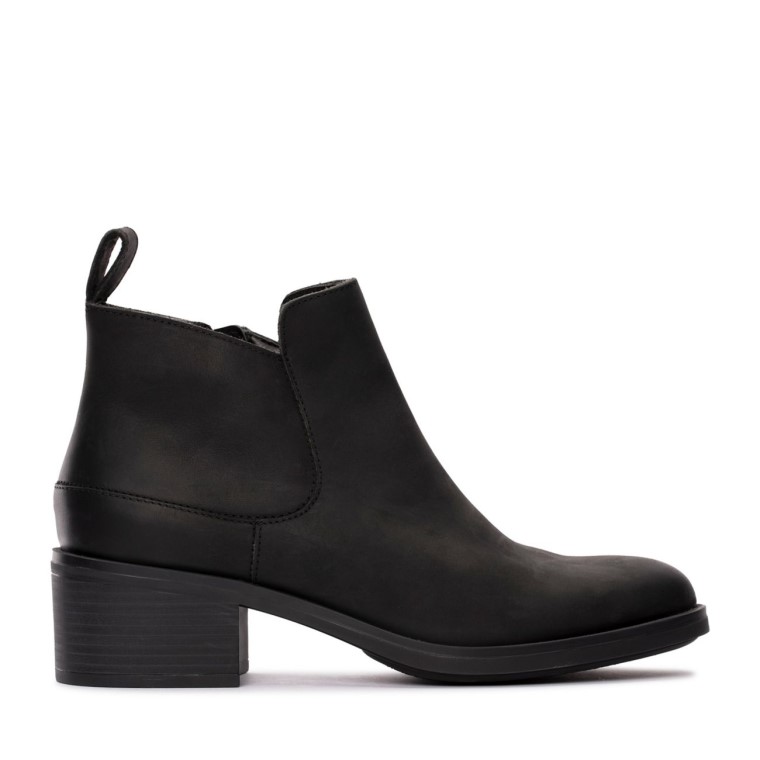 Memi Zip Impermeable Cuero Negro Clarks Cuero Negro