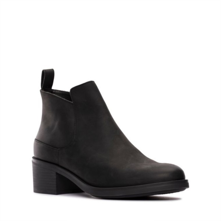 Memi Zip Impermeable Cuero Negro Clarks Cuero Negro