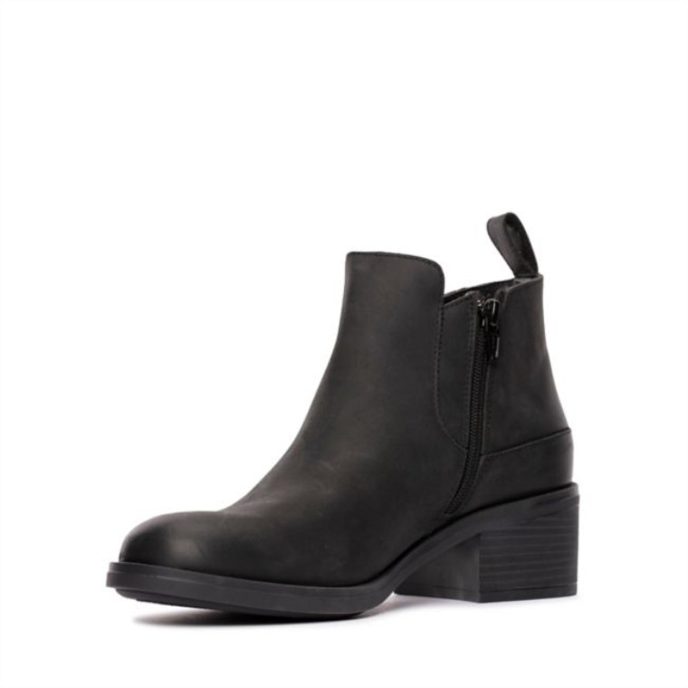 Memi Zip Impermeable Cuero Negro Clarks Cuero Negro