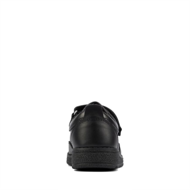 Mendip Tor Niño Cuero Negro Clarks Cuero Negro