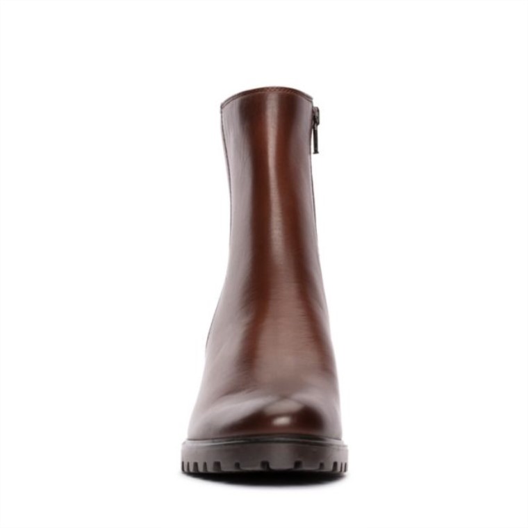 Cremallera Meraleigh Cuero Marrón Oscuro Clarks Cuero Marrón Oscuro