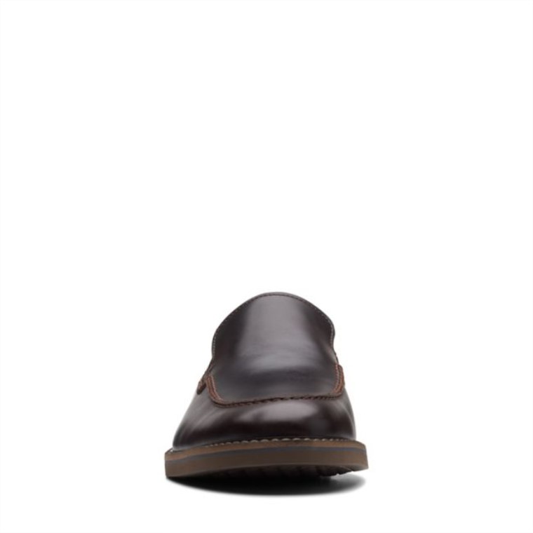 Cuero Marrón Medio Clarks Atticus Lt Edge Cuero Marrón Medio