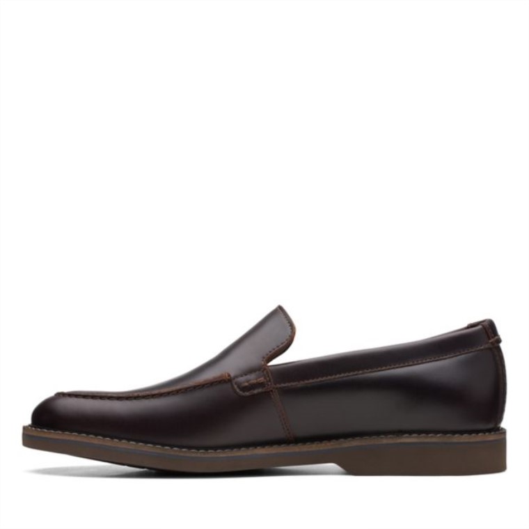Cuero Marrón Medio Clarks Atticus Lt Edge Cuero Marrón Medio
