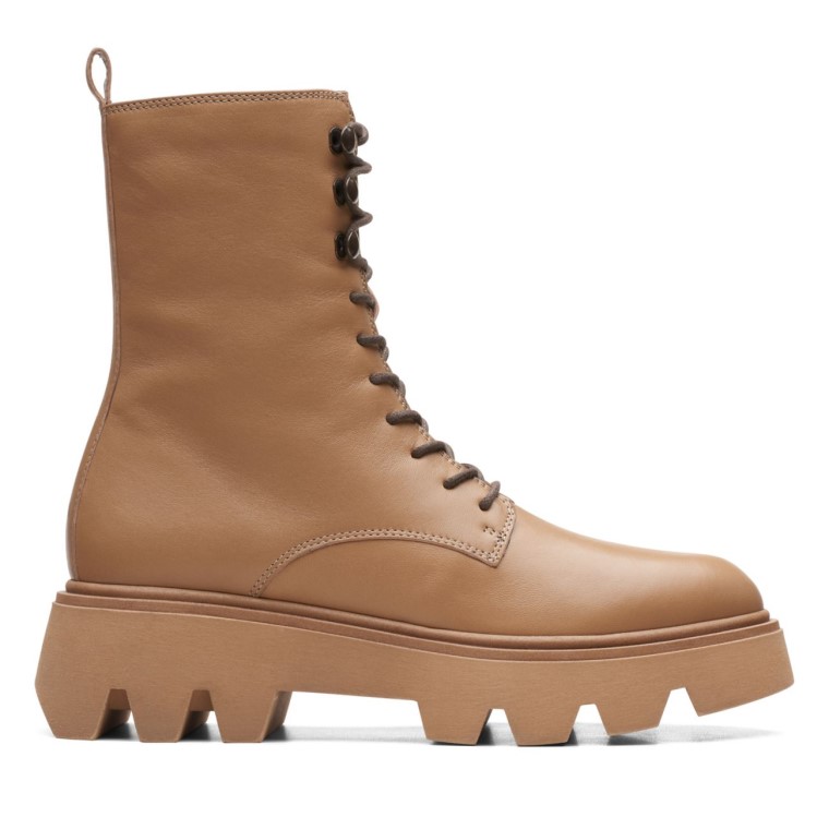 Motivo 20 Encaje Cuero Marrón Claro Cuero Marrón Claro Clarks