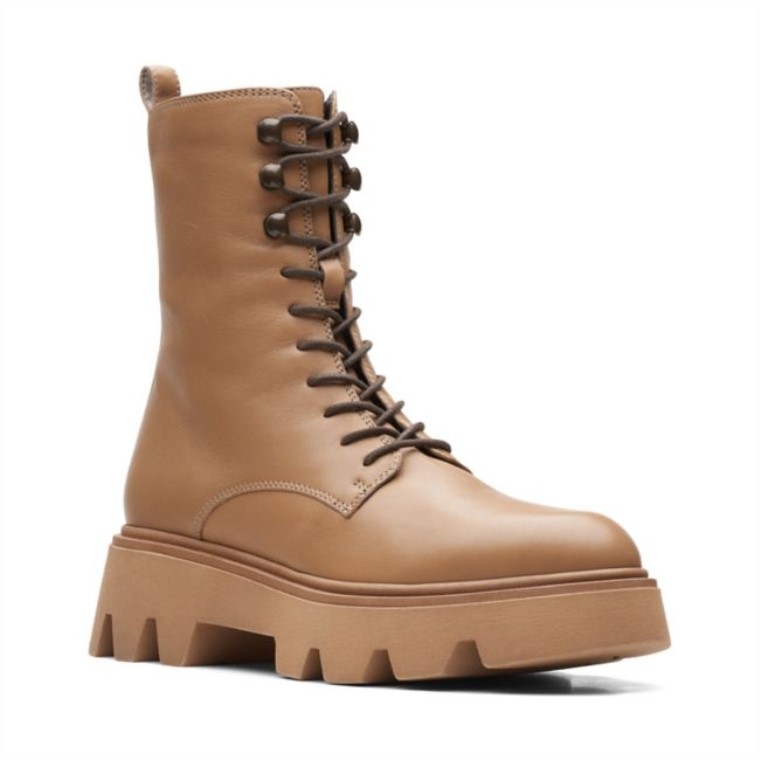 Motivo 20 Encaje Cuero Marrón Claro Cuero Marrón Claro Clarks