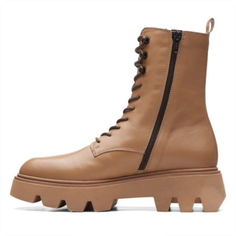 Motivo 20 Encaje Cuero Marrón Claro Cuero Marrón Claro Clarks