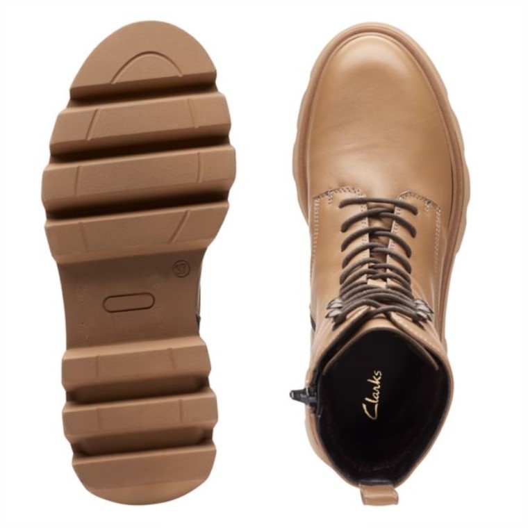 Motivo 20 Encaje Cuero Marrón Claro Cuero Marrón Claro Clarks