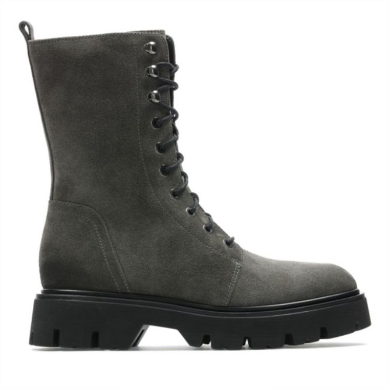 Motivo Encaje Ante Gris Oscuro Clarks Ante Gris Oscuro