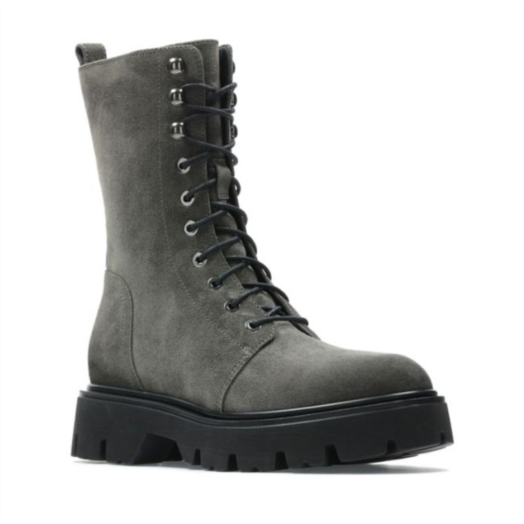Motivo Encaje Ante Gris Oscuro Clarks Ante Gris Oscuro