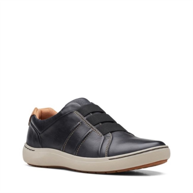 Nalle Facilidad Cuero Negro Clarks Cuero Negro