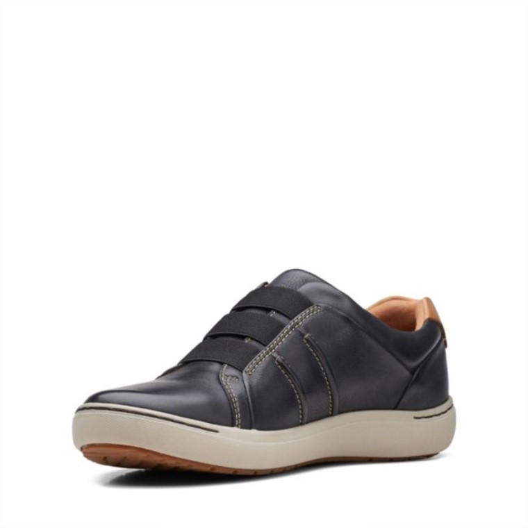 Nalle Facilidad Cuero Negro Clarks Cuero Negro