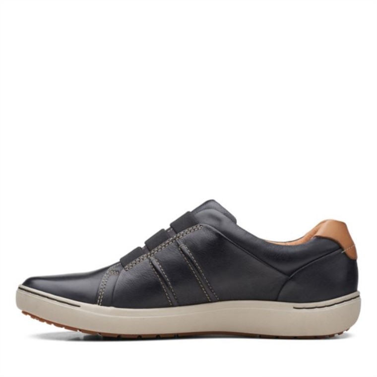 Nalle Facilidad Cuero Negro Clarks Cuero Negro