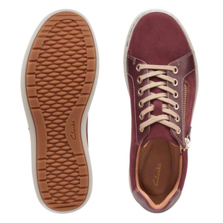 Encaje Nalle Burdeos Clarks Burdeos