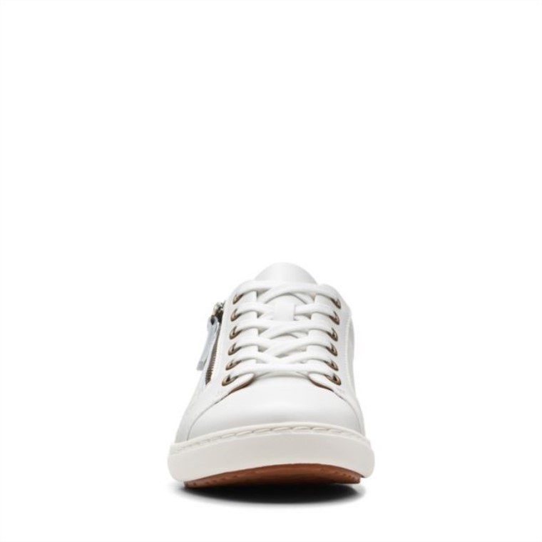 Encaje Nalle Cuero Blanco Clarks Cuero Blanco