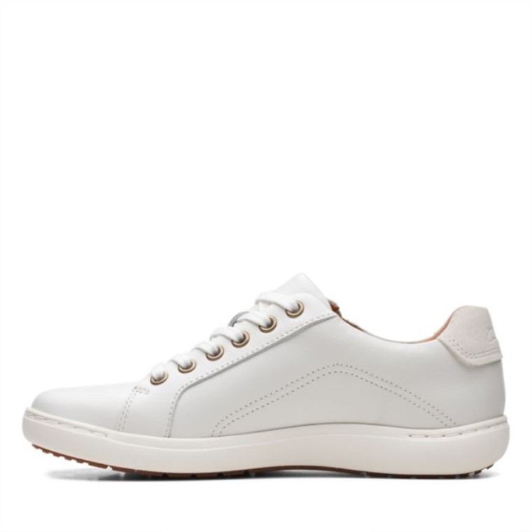 Encaje Nalle Cuero Blanco Clarks Cuero Blanco