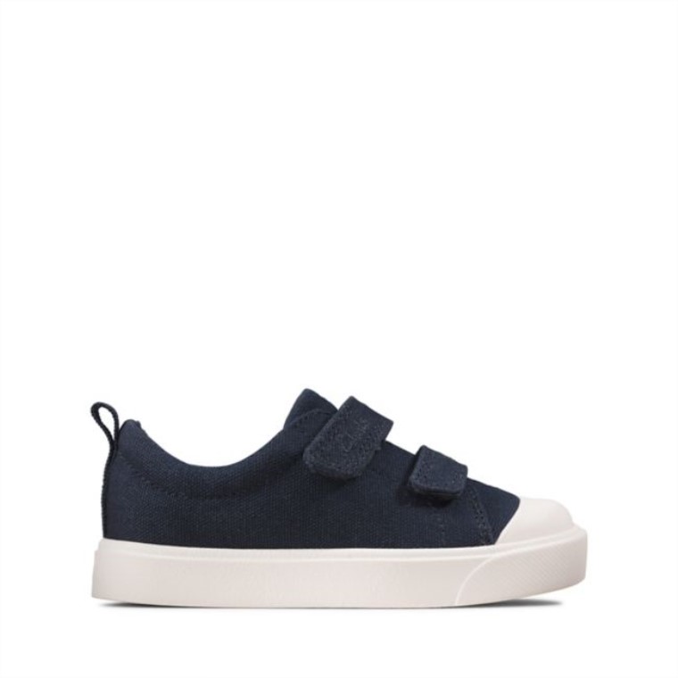 Lona Azul Marino Clarks City Bright Toddler Lona Azul Marino