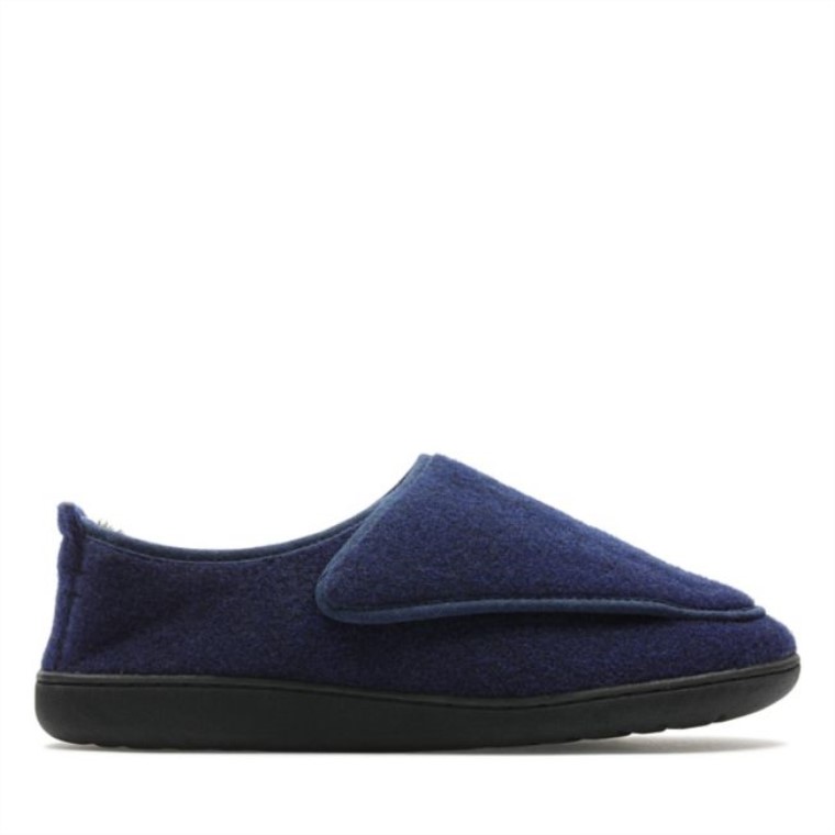 Azul Marino Clarks King Velcro Azul Marino
