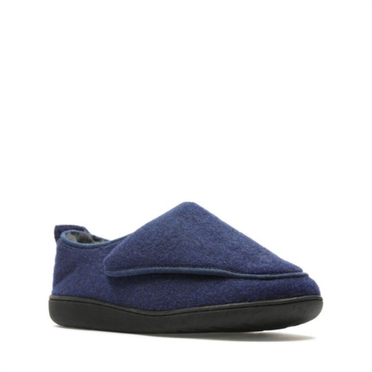 Azul Marino Clarks King Velcro Azul Marino