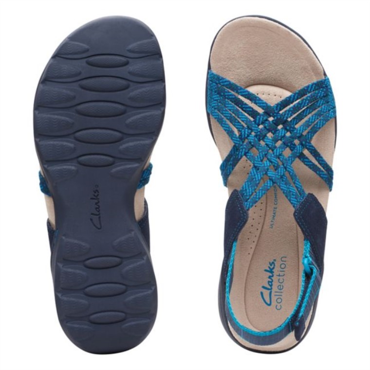 Combinación Azul Marino Clarks Amanda Ease Combinación Azul Marino