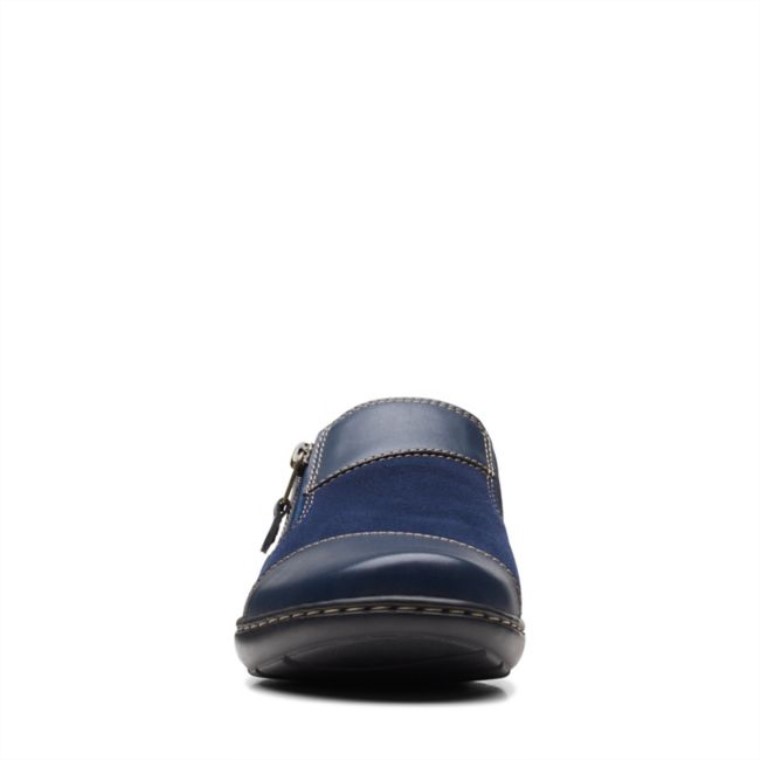 Combinación Azul Marino Clarks Cora Puerto Combinación Azul Marino