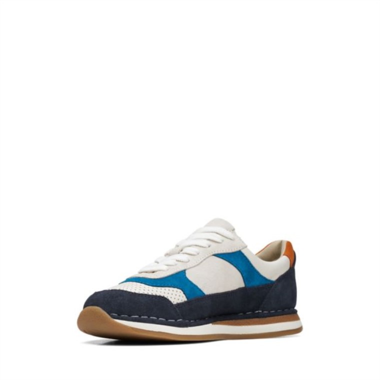 Combinación Azul Marino Clarks Craft Run To Old Combinación Azul Marino