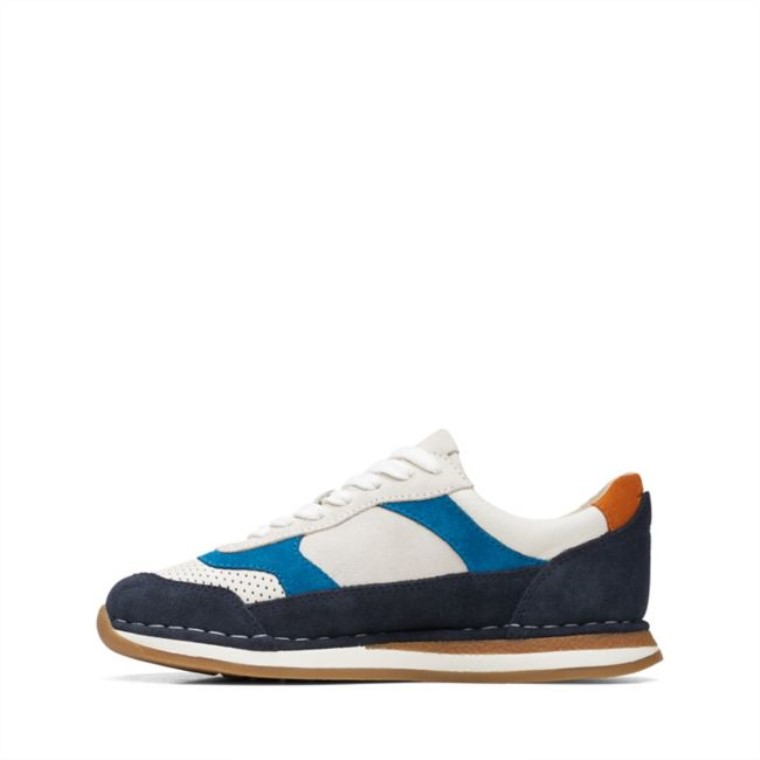 Combinación Azul Marino Clarks Craft Run To Old Combinación Azul Marino
