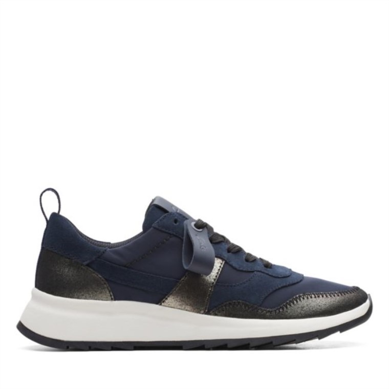 Combinación Azul Marino Clarks Dash Lite Jazz Combinación Azul Marino