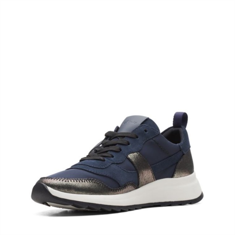 Combinación Azul Marino Clarks Dash Lite Jazz Combinación Azul Marino